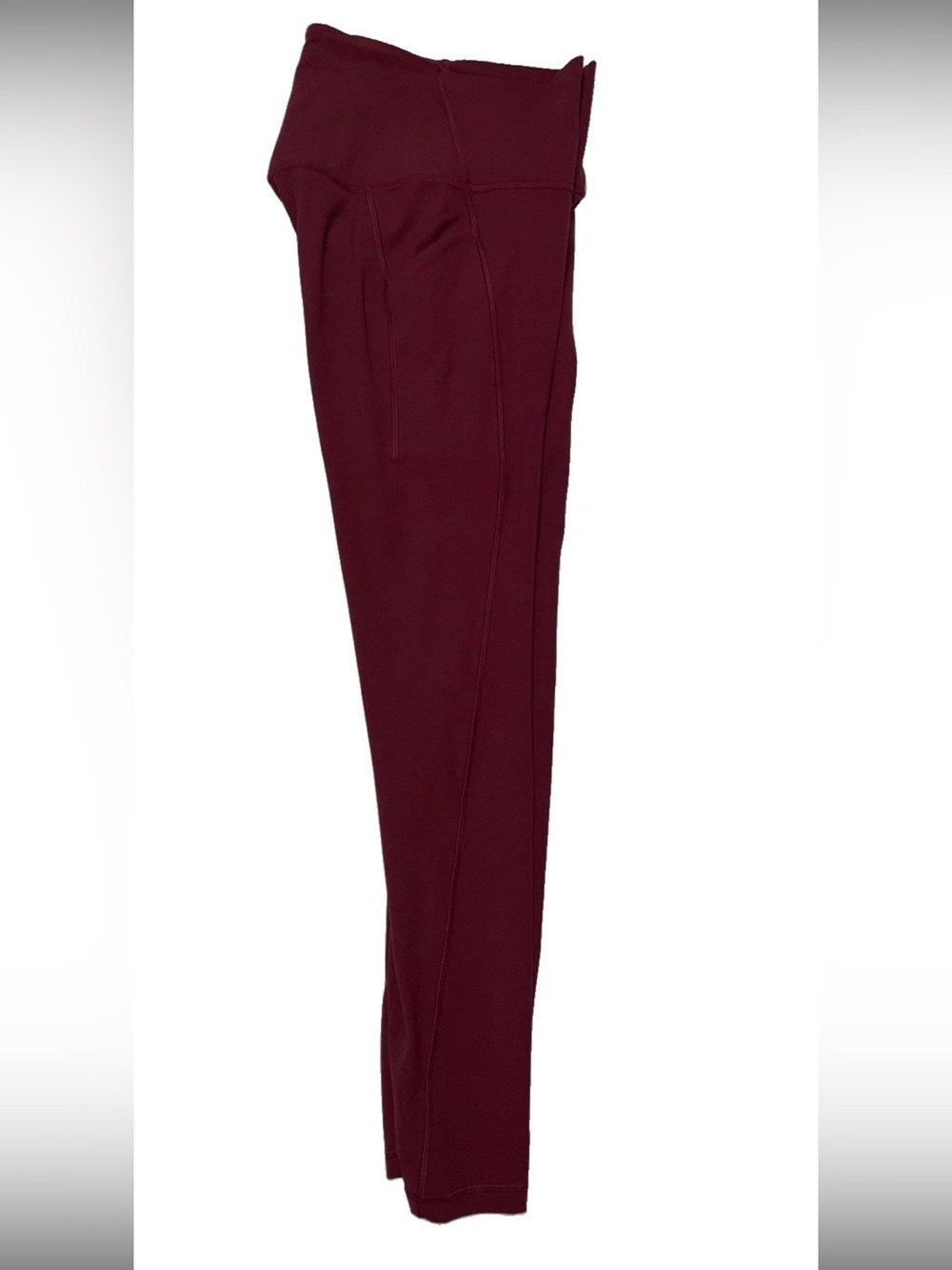 NWT*LULULEMON*SIZE 6*ALIGN HIGH RISE 25” PANT*POCKETS*AUTHENTIC*BURGUNDY BAY - Picture 13 of 16